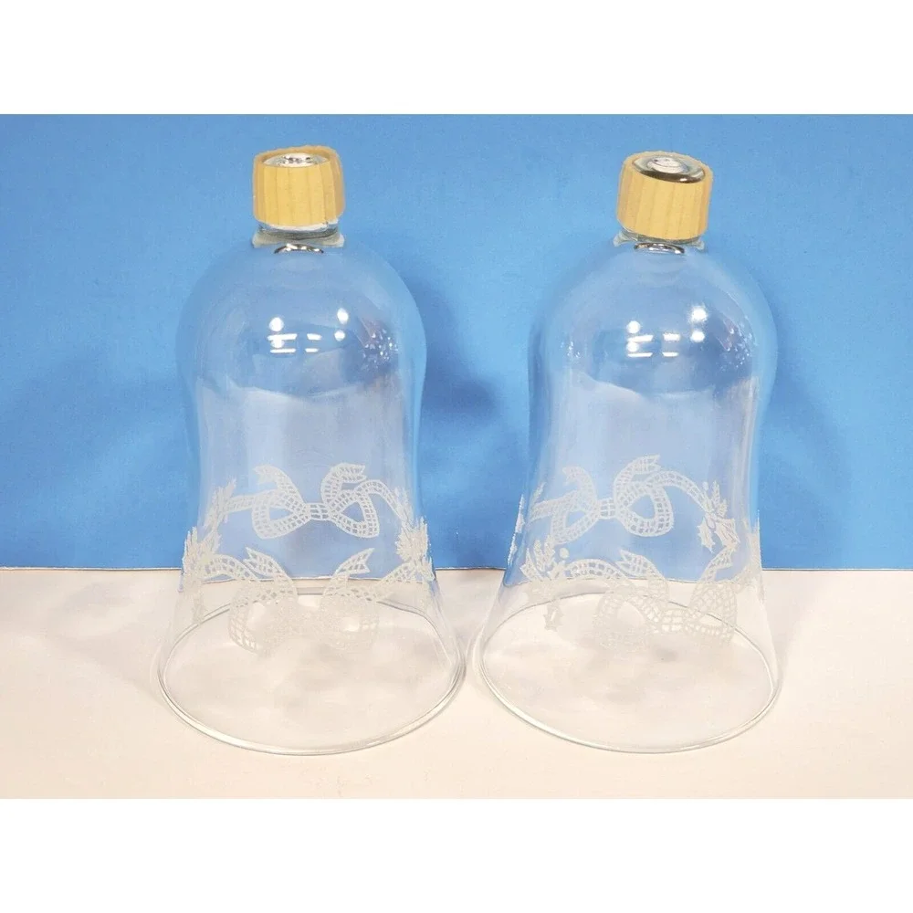 Votive Cups Peg Candle Cups ‎ Etched Ribbon Bows Homco Home Interiors Qty 2